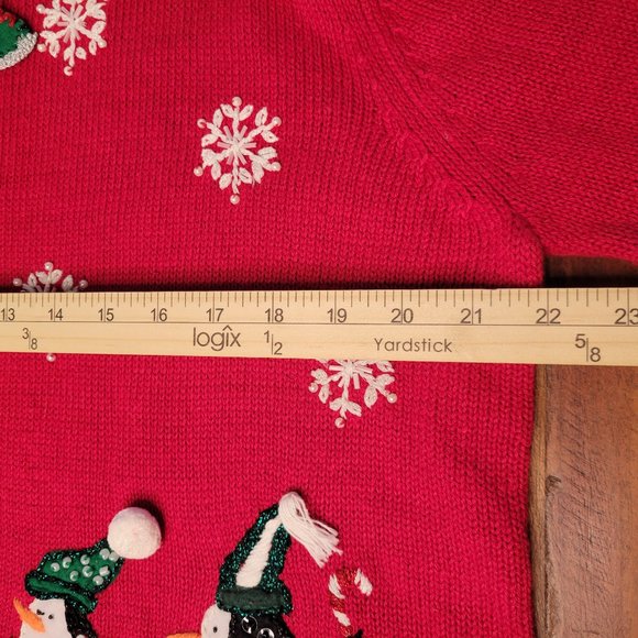 Heirloom Collectibles Skating Penguins Holiday Sweater - Sz. LG - Picture 6 of 9
